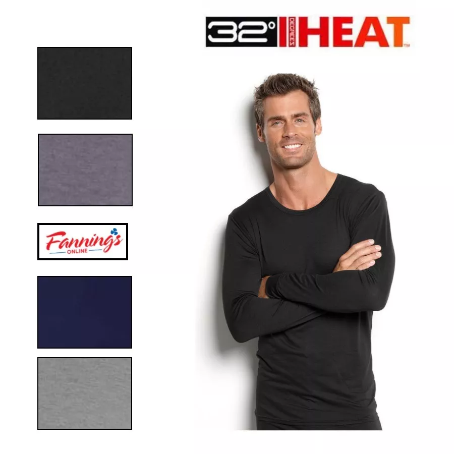 32 heat long top sleeve crew neck