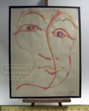 Face Division of Self 2020 C Peterson * Original Painting * Abstract Watercolor