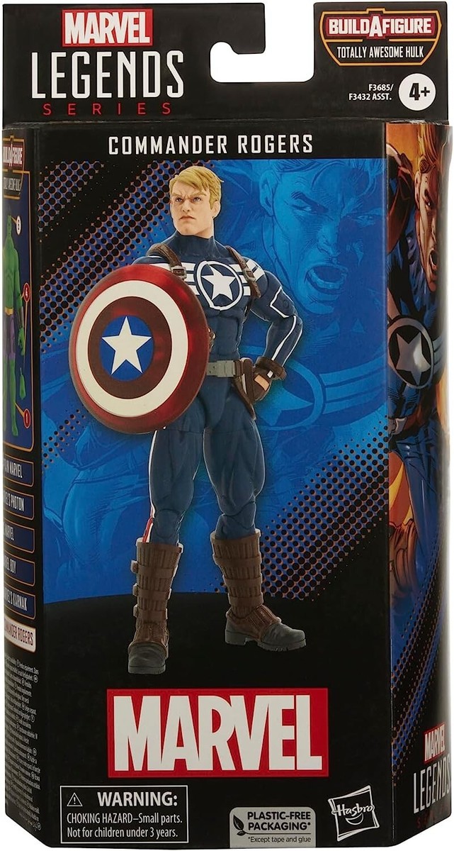 Marvel Legends Series - Figura De Comandante Rogers De 15 Cm