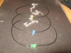 3 Child Pendant Cord Necklace's Moon Star & Bow Claire's Club  — photo 1