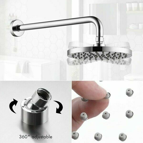 KES Black Shower System - Rain Shower Head With Pressure Balance Valve & Trim Kit (XB6202F18-BK)