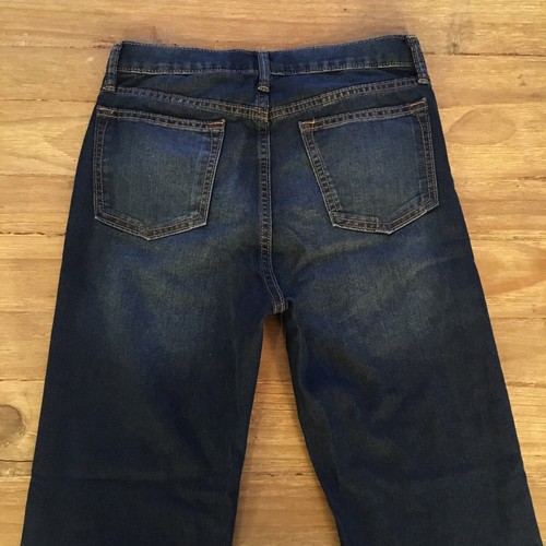 Jeans Denim Old Navy Niñas Talla 16 Regular RECTOS Lavado Oscuro NUEVO - Imagen 3 de 4