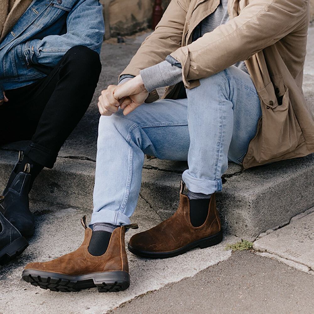 Blundstone Suede Chelsea Boot Men's Sizing (Slip & Water Resistant, 9 Colors)
