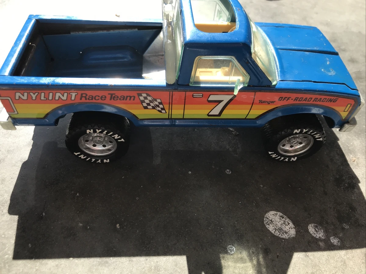 Vintage Nylint Race Team Form Ranger Off Road Racing Blue 7 Metal Toy Truck USA