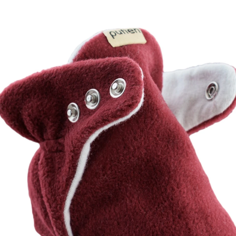 Borgoña Infantil Bebé Unisex Botas Suave Suela Antideslizante Tobillo Premium Bebé Botines Foto 4 de 4