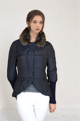 Brunello Cucinelli Daunenjacke mit Kaschmir Kragen aus Fuchspelz IT 44/ 40-42 D