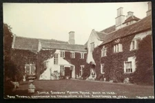 RPPC Little Sodbury Manor House UK Postcard Early 1900s Rare Chipping M. Dowding