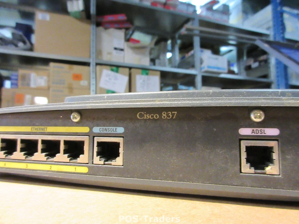 Cisco 837 4-Port 10/100 Wired ADSL Ethernet Router - Excl PSU - Bild 2 von 3