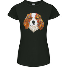 Un T-Shirt Femme Coupe Petite King Charles Spaniel Coloré