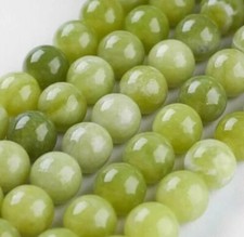 30 perles 6 mm en péridot gemme naturel