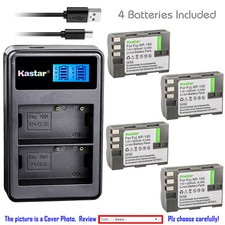 Kastar Battery LCD Dual Charger for Fujifilm NP-150 BC-150 Fuji FinePix IS Pro