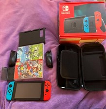 Image of Nintendo Switch Switch V2 Console - Neon Blue/Neon Red