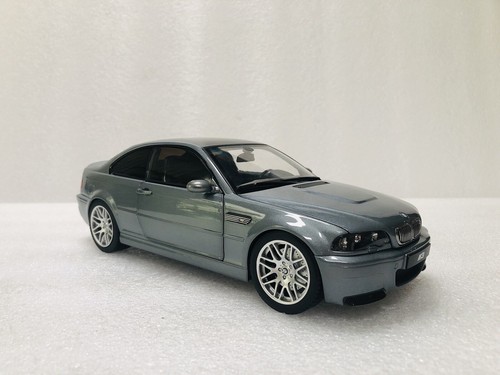 1/18 Norev 2003 BMW M3 CSL E46 Grey Metallic Diecast With Opening Limited - Picture 7 of 24