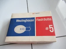 Flash Bulbs  Vintage Westinghouse #5  flashbulbs SEALED BOX FULL! Great price!