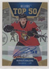 2019-20 Upper Deck Allure Top 50 Blue Auto Rudolfs Balcers #T50-33 Auto s9z