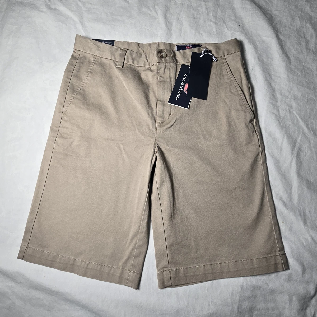 Short Vineyard Vines Pour Garçon – Club Breaker Bleu Clair En Twill, Taille 16