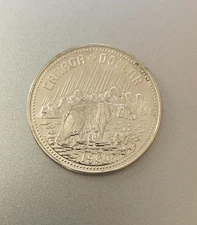 Less Than Melt! $1 FV 50% Junk Silver Polar Bear Canada 1980 $1