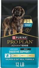 Purina Pro Plan AdvantEDGE Large Breed Dog Food Salmon  Oatmeal, 12 Lb