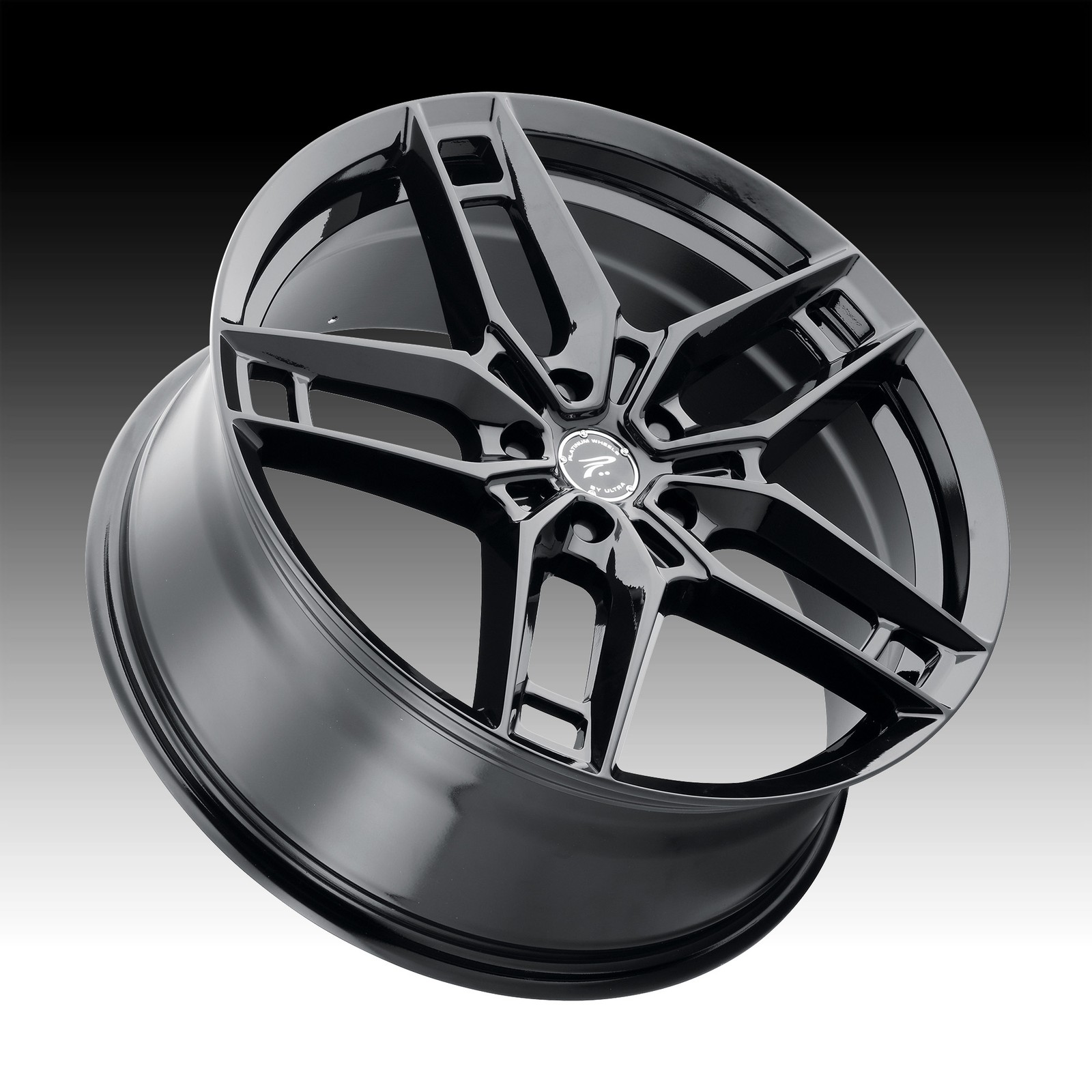 4/Platinum 464BK Lotus Gloss Black 17x8 5x100 35mm (464-7880BK+35)