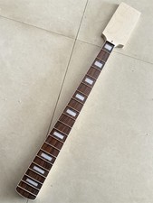 No paint 20 Fret Paddle Head Electric bass Guitar Neck Rosewood block inaly