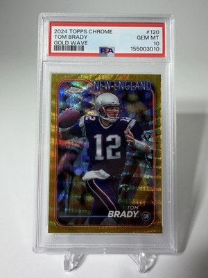 2024 Topps Chrome - Tom Brady #120 Gold Wave Refractor /50