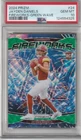 2024 Prizm Jayden Daniels Rookie Fireworks Green Wave PSA 10 Commanders SP RC