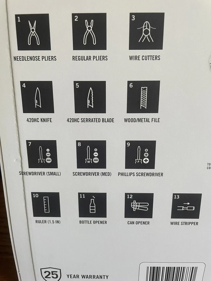 HERRAMIENTA MULTIHERRAMIENTA LEATHERMAN BOLSTER 13 CON FUNDA NIP 25 AÑOS DE GARANTÍA HECHA EN EE. UU. Foto 2 de 4