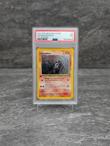 Houndour (1st Edition) graded PSA 7 for sale on eBay