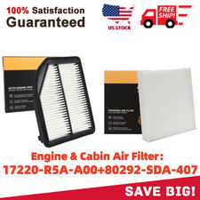 Engine & Cabin Air Filter Combo Set Fits Honda CR-V CRV 2.4L 2012-2014