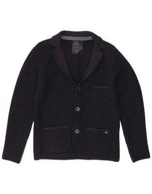 Liu Jo Mens 3 Button Blazer Jacket UK 36 Small Navy Blue Acrylic YA02