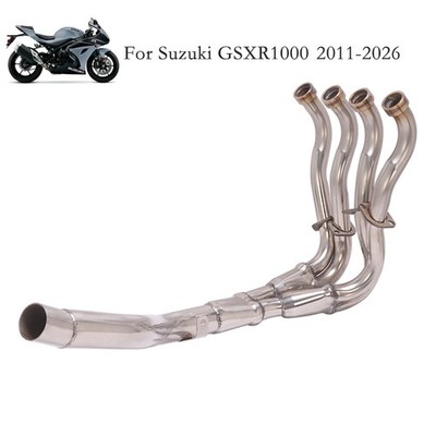 Slip Exhaust System Header Link Pipe One-piece Fit for Suzuki GSXR1000 2017-2026