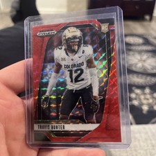 2025 Panini Prizm Draft Picks #20 Travis Hunter Prizms Red Finite #/125