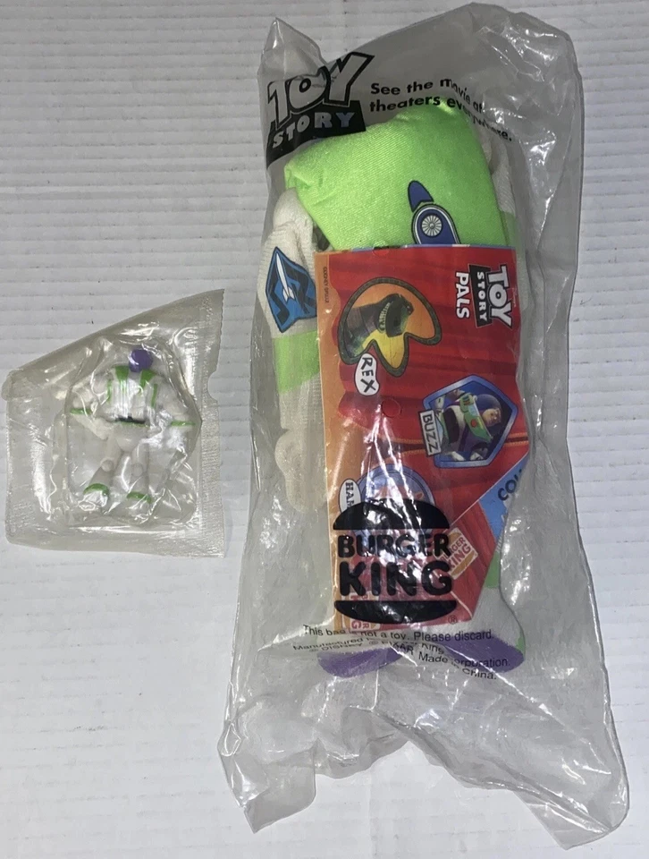 Винтажный лот 1990-х TOY STORY 2 Buzz Lightyear General Mills хлопья прем. Burger King - Изображение 2 из 4
