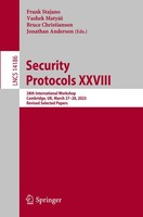 Security Protocols Xxviii Frank Stajano