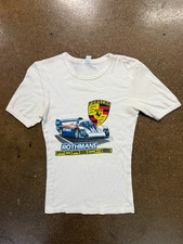 Vintage 80s Porsche T Shirt Womens Small Rothmans 962