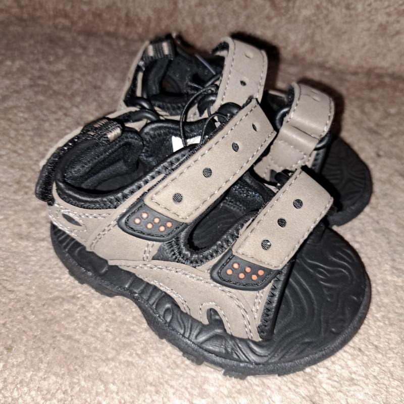 Infant Toddler Boy's Faded Glory Vented Sandals * Size 3 * Brand New With Tag!