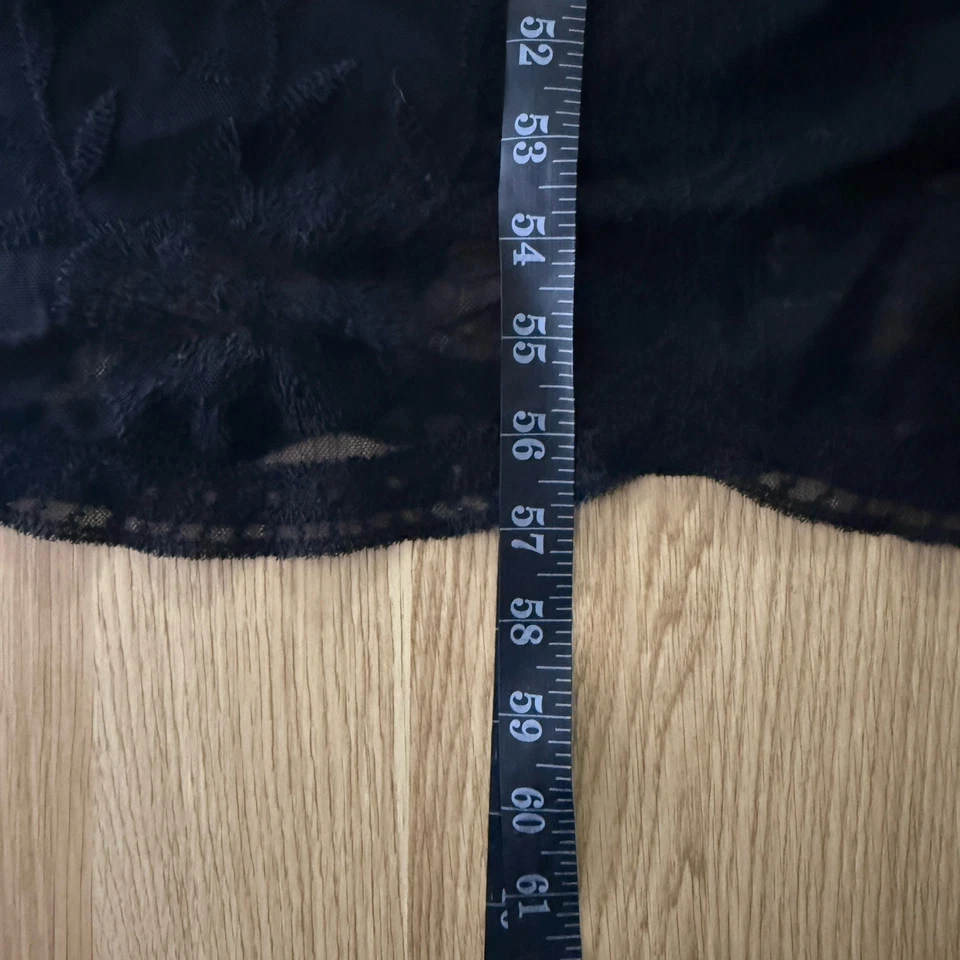 Pinkblush Lace Overlay Maxi Dress Sz 2XL Maternity Sheer Black Witchy Whimsigoth - Image 4 of 4