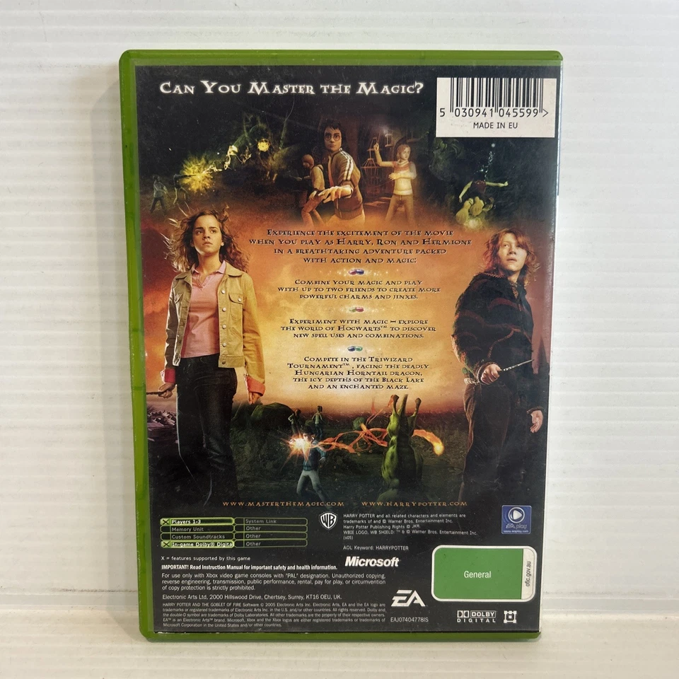 Harry Potter And The Goblet Of Fire XBOX Original Microsoft AUS PAL with Manual - Image 2 of 3