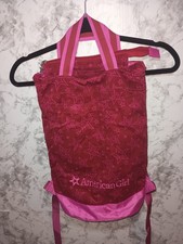 American Girl Backpack Doll Carrier Case Corduroy Pink Stars Travel Bag RETIRED