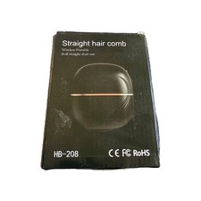 Wireless Portable Hair Straightener Comb Black 25W Model HB-208