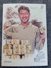 2019 TOPPS  ALLEN AND GINTER  BASEBALL  JOHN CYNN#165(POKER PLAYER)