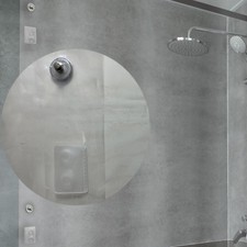 Shower Curtain Liner with Side Suction Cups  Magnets Splash 72x72, Clear
