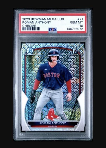 Roman Anthony 2023 Bowman Mega Box Chrome 1st PSA 10 #BCP-71 Red Sox