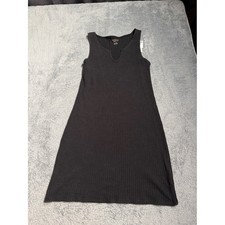 NWT American Eagle Black Ribbed Tank top Dress large MSRP$40