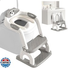 kimitimi Potty Training Seat with Step Stool for Toddlers - Upgrade 2-in-1 To