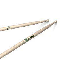 ProMark Rebound 5B Raw Hickory Drumsticks  Acorn Wood Tip  One Pair
