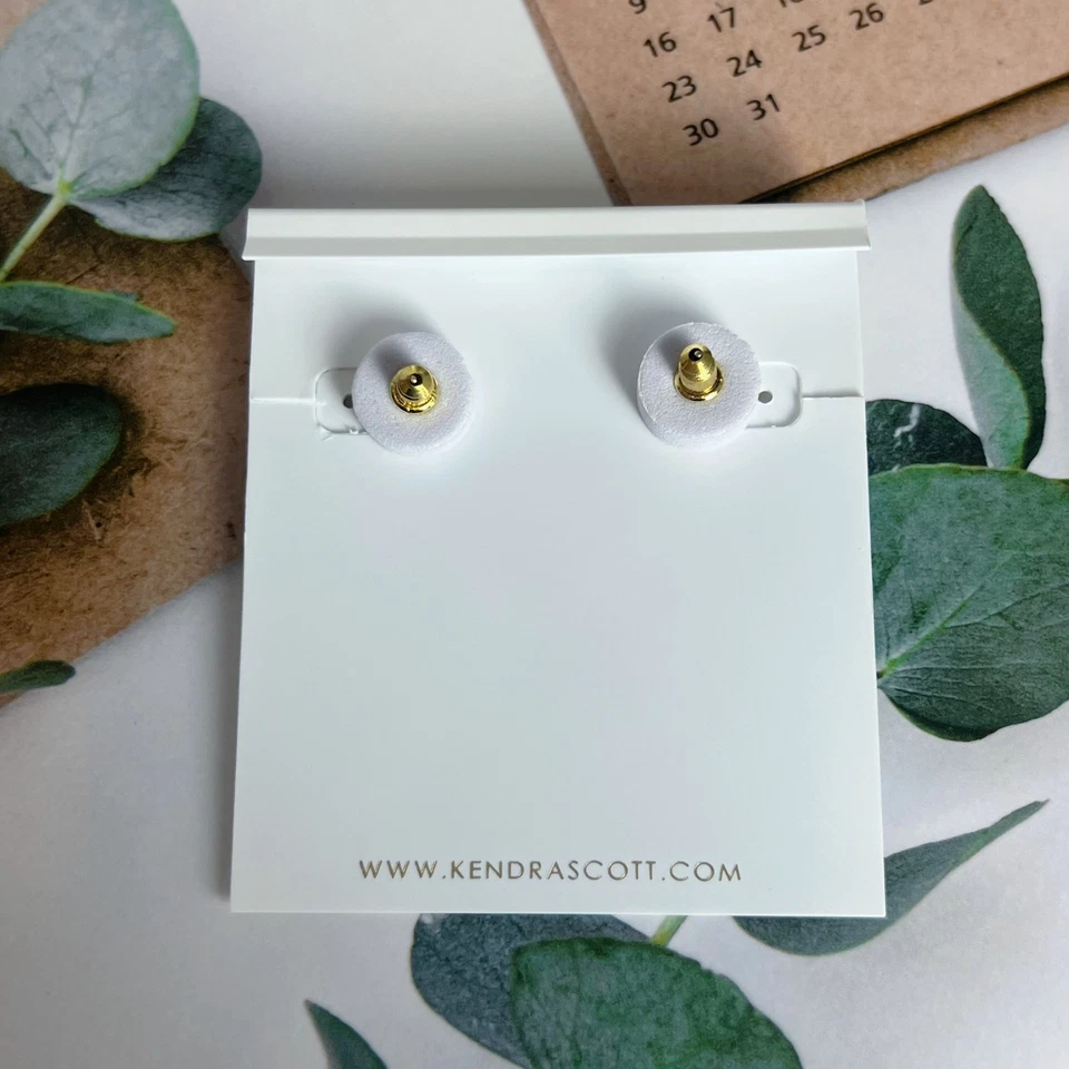 Aretes Kendra Scott Ari corazón oro en cuarzo rosa para mujer Foto 3 de 3