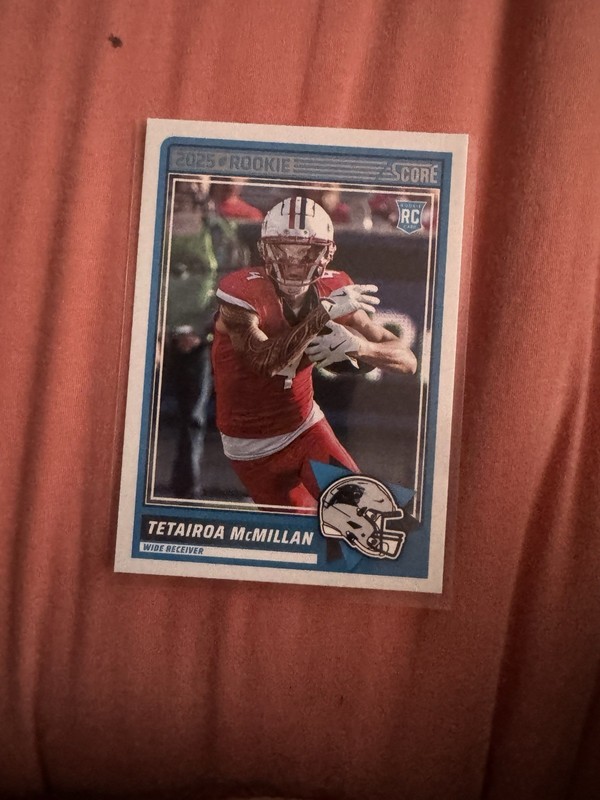 2025 Panini Score Football Rookies - #17 Tetairoa McMillan (RC) - Carolina 