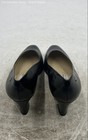 Etienne Aigner Womens Black Leather Round Toe Slip-On Pump Heels Size 7.5 — photo 3