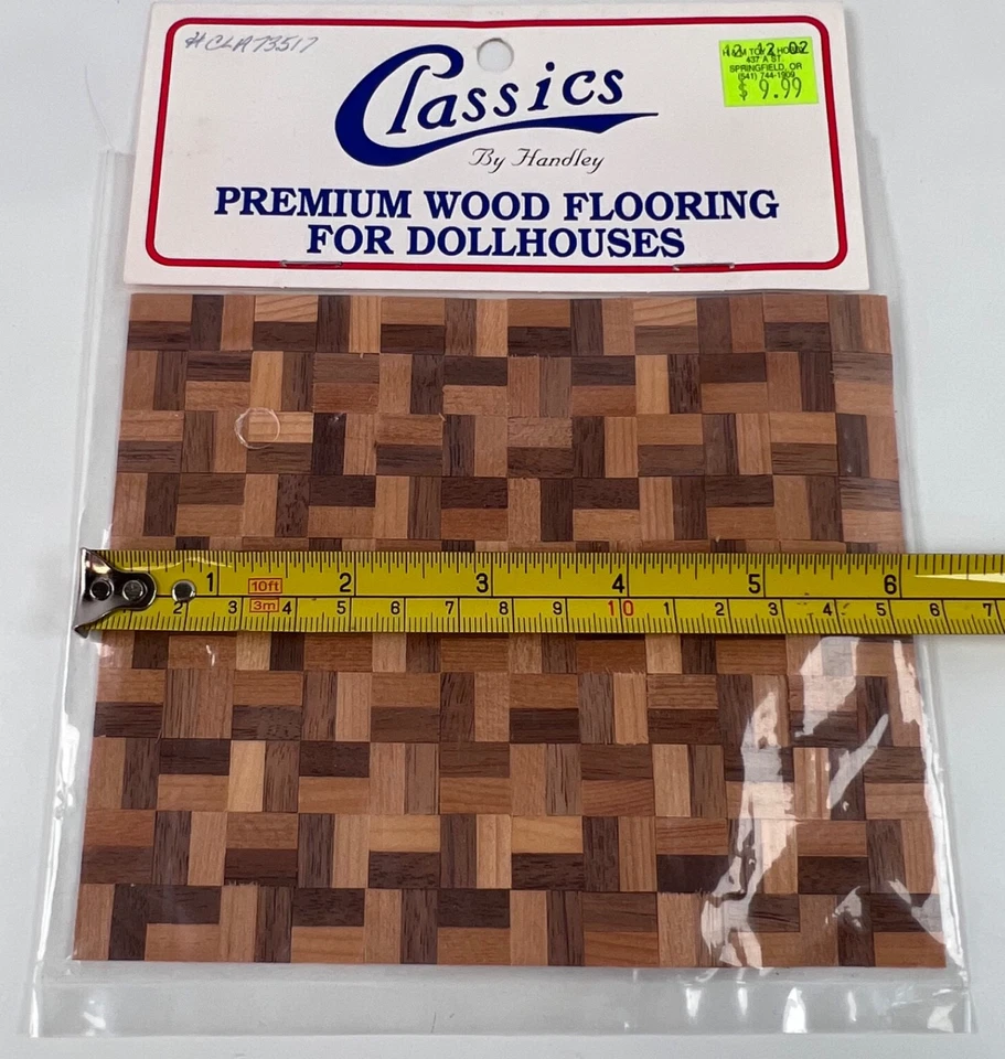 Suelo de madera premium para casas de muñecas hoja de 6"x5" Classics Handley CLA73517 nuevo Foto 3 de 4